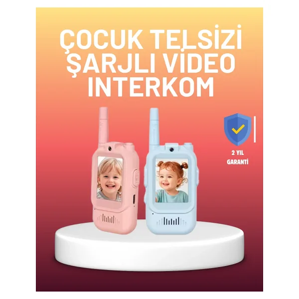 Epilons Ekranlı Walkie Talkie Oyuncağı Ses ve Görüntü Destekli