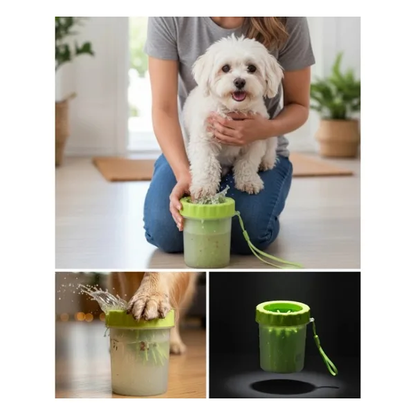 Epilons Taşınabilir Köpek Ayak Temizleme Atı Silikon Fırçalı