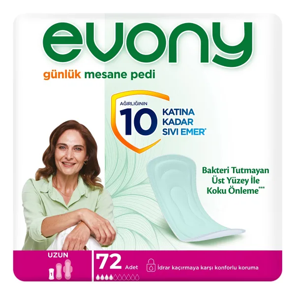 Evony Uzun 24'lü 3 Adet Günlük Mesane Pedi