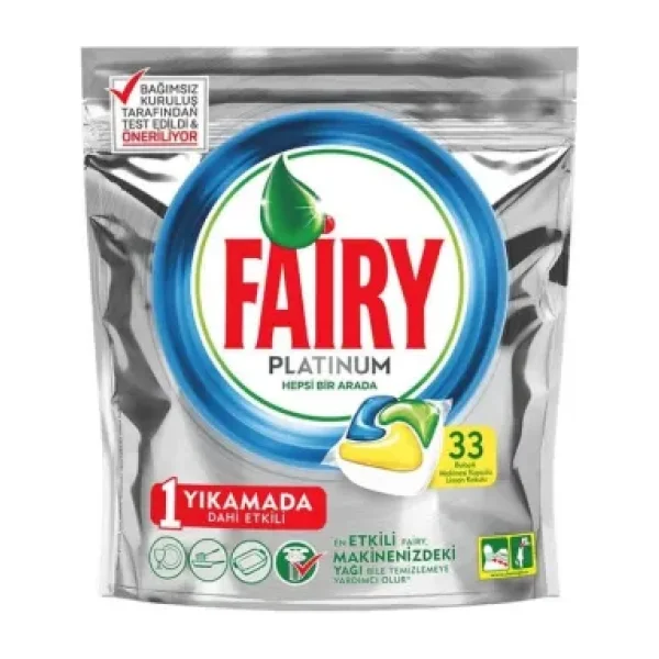 Fairy Platinum Bulaşık Makinesi Tableti 33'lü