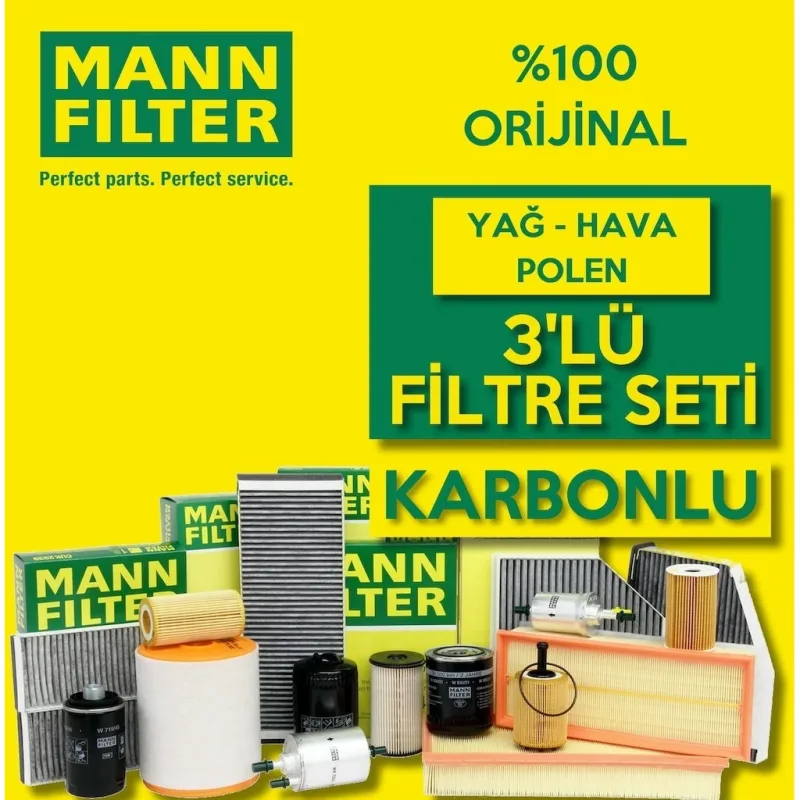 Fiat Linea 1.3 Multijet Mann Filtre Bakım Seti 2007-2012 66Kw 553115545