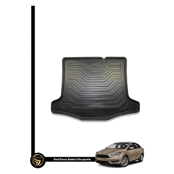 Gold Oto Aksesuar Ford Focus 2 Sedan Kauçuk Galaxy Model Bagaj Havuzu