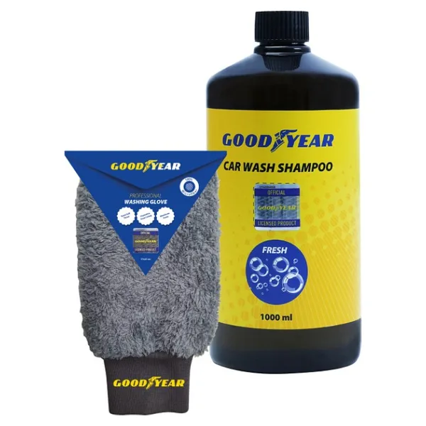 Goodyear Oto Şampuan ve Yıkama Eldiven Seti - 1 lt