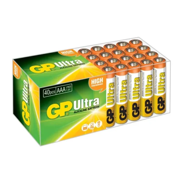 GP LR03 Ultra Alkalin 40'lı AAA İnce Kalem Pil