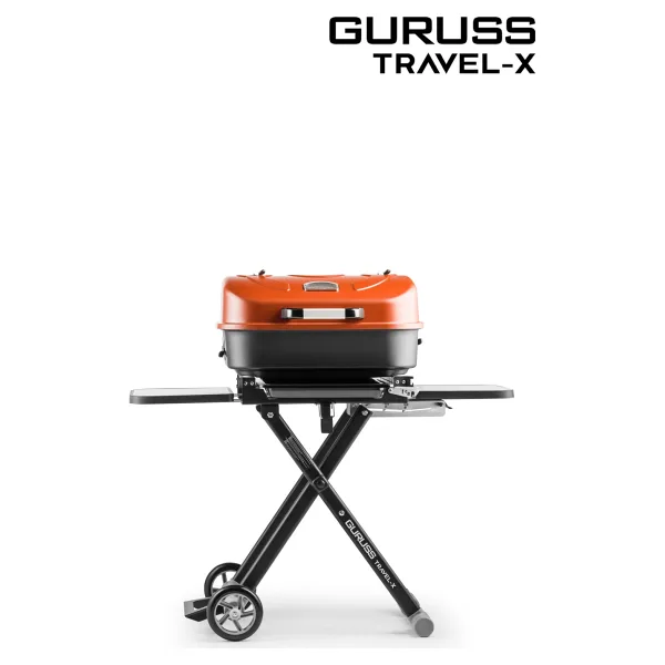 Guruss Travel-X Taşınabilir Kömürlü Kırmızı Mangal
