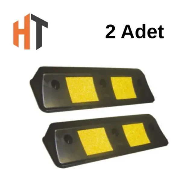Hayat Trafik - Oto Park Araç Stoperi PPC 50x16x10 cm- 2'li Set