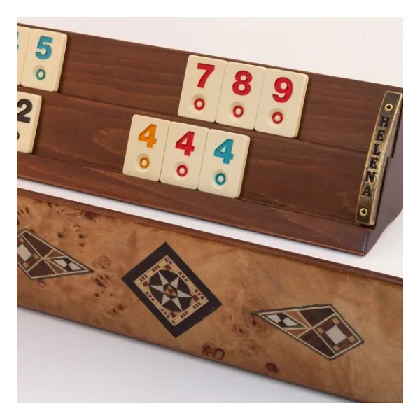 Helena Wood Art Kardelen El Yapımı Ahşap Okey Takımı