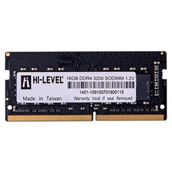 Hi-Level 16 GB 3200 MHz CL22 HLV-SOPC25600D4/16G DDR4 Ram