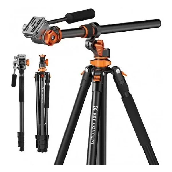K&F Concept T254A7 + FH-03 Monopod Özellikli Foto ve Video Tripod