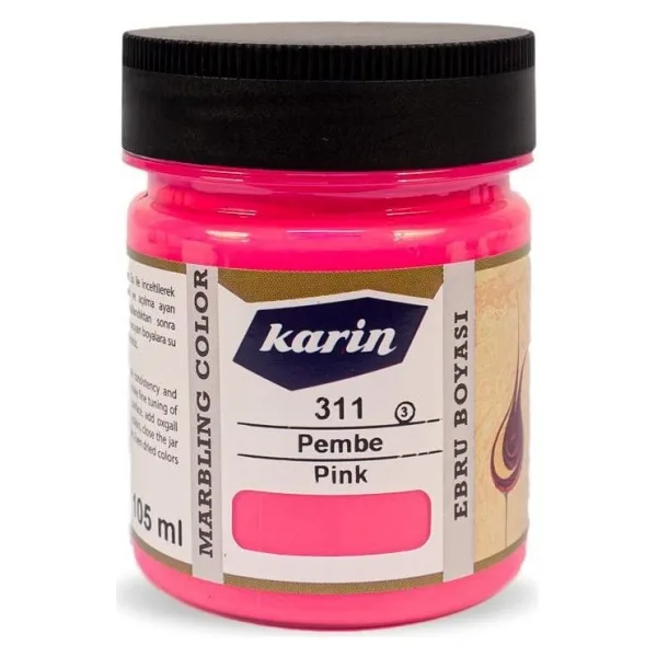 Karin Ezilmis Ebru Boyasi 105Ml 311 Pembe