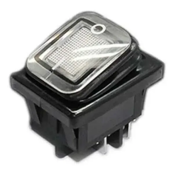 KCD4 Su Geçirmez 30A Beyaz Led Işıklı ON-OFF Anahtar 4 Pin