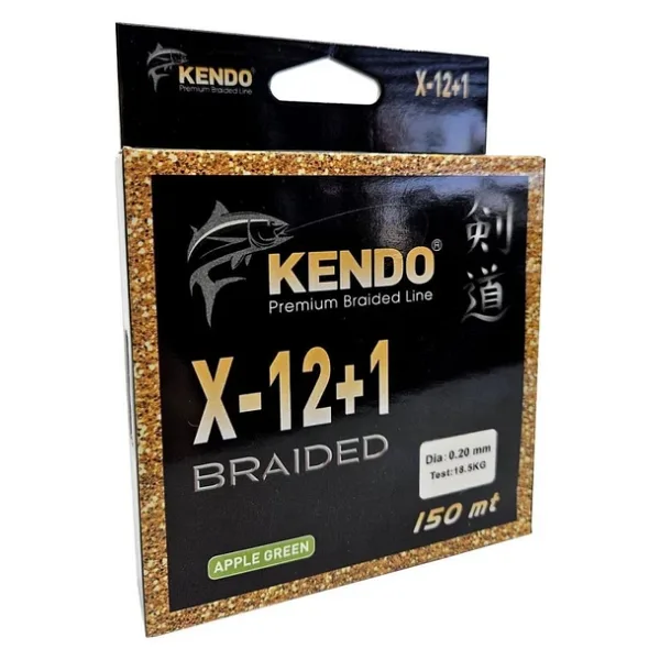Kendo X-12+1 Braided 150 m Apple Green İp Misina