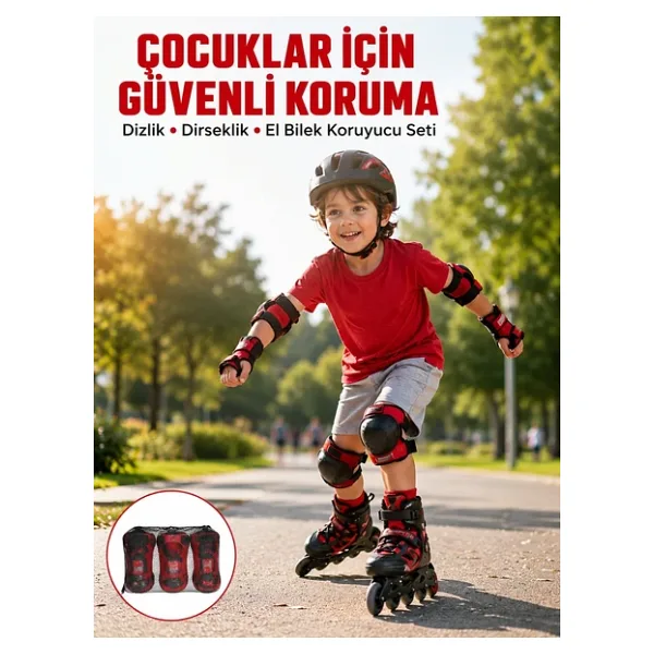 Koruyucu Seti Dizlik Dirseklik Bileklik Nefes Alabilir Koruma Ekipmanı