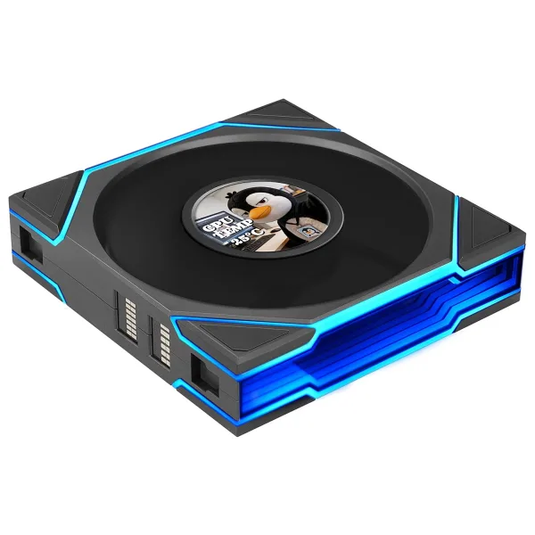 Lian Li Uni Fan TL LCD Flex G9F.12TLLCD1F1B.00 Siyah 12 cm Kasa Fanı