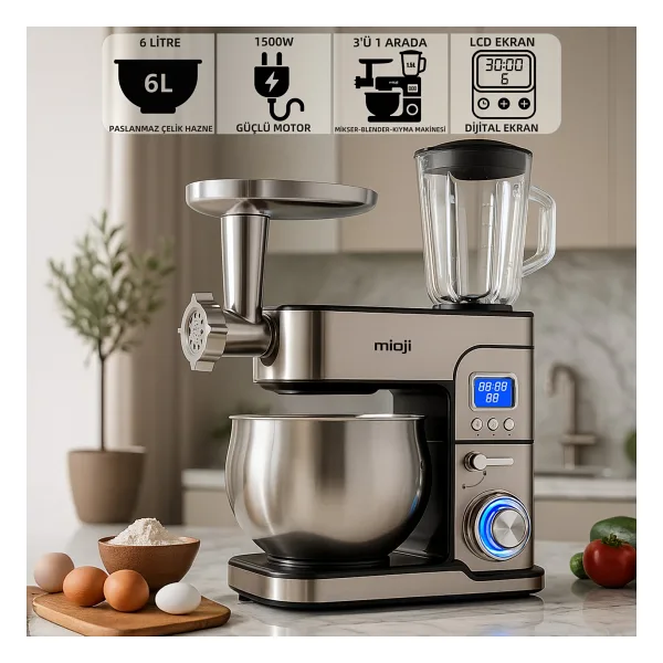 Mioji Mio MX10 1500 W 6 lt Stand Mikser
