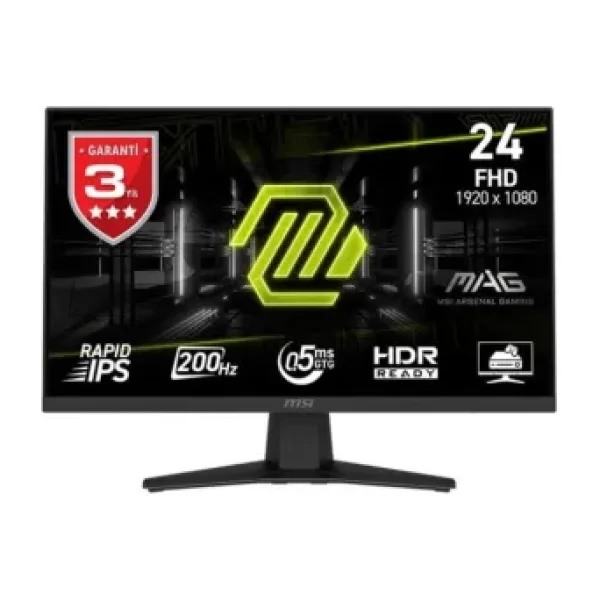MSI MAG 244F 23.8" 0.5 ms Full HD IPS 200 Hz Oyuncu Monitörü