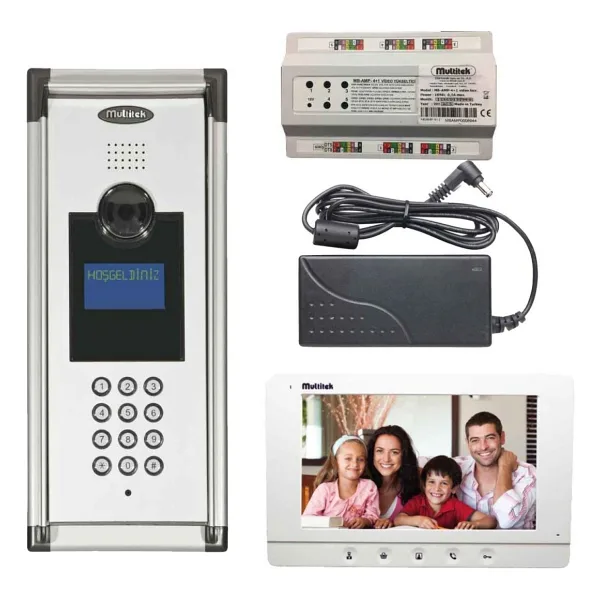 Multitek 18 Daire 7 Inç Görüntülü Diafon (Mb-10/mb-73)Beyaz