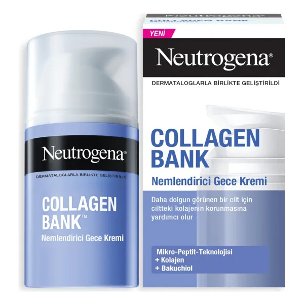 Neutrogena Collagen Bank Nemlendirici Gece Kremi 50 Ml 3 ADET