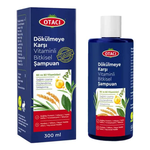 Otacı Bitkisel Vitaminli 300 ml Saç Dökülmesine Karşı Şampuan