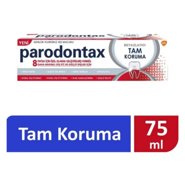 Parodontax Tam Koruma Beyazlatıcı 75 ml Florürlü Diş Macunu
