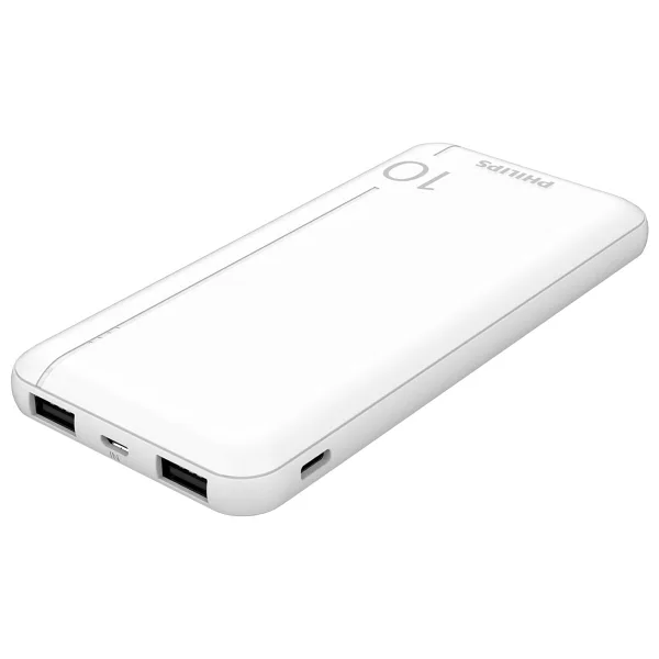 Philips DLP1812PW LED Göstergeli 10000 mAh Beyaz Hızlı Şarj Powerbank