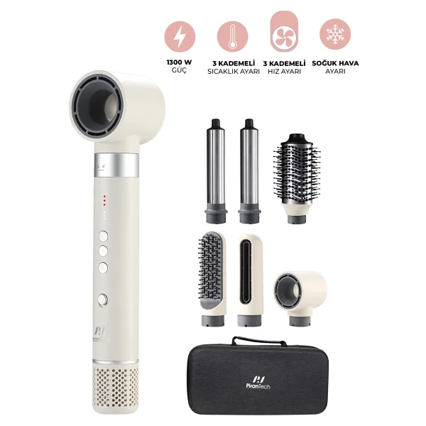 Pirantech Airbreeze KS-103 6in1 Saç Şekillendirme Seti