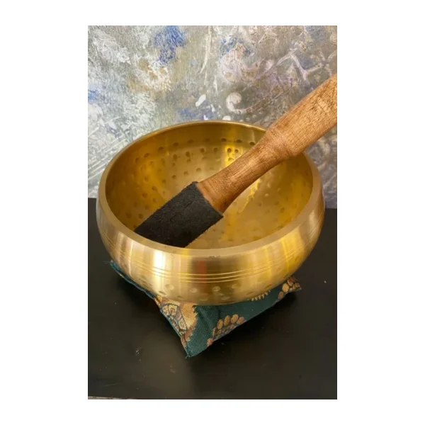 Pirinç Meditasyon Çanı Yoga Çanı Tibet Çanağı Singing Bowl 15 Cm 7 Element