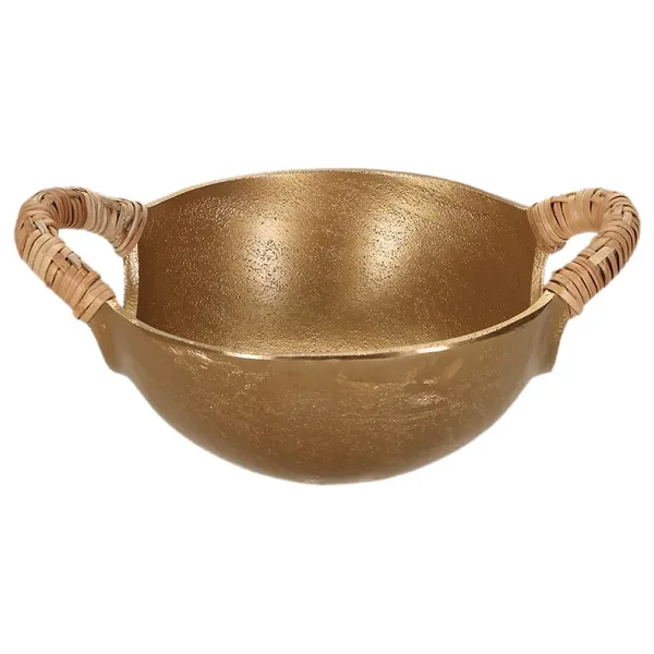 Porland Milos Altın Rengi Kase 20x15x9cm