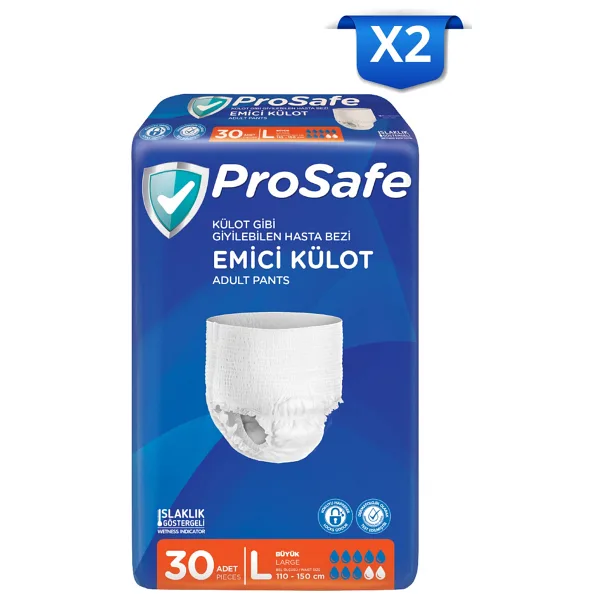 Prosafe Emici Külot Büyük Boy L 30'lu 2 Adet Hasta Bezi