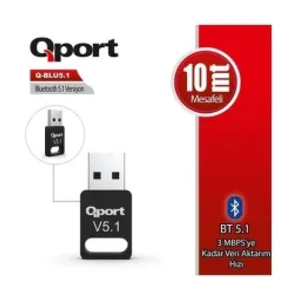 Qport Q-Blu5.1 5.1 Bluetooth Adaptör