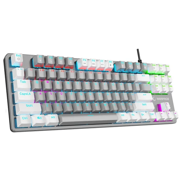 Rampage Snug K14 TKL Blue Switch Kablolu Mekanik Oyuncu Klavyesi