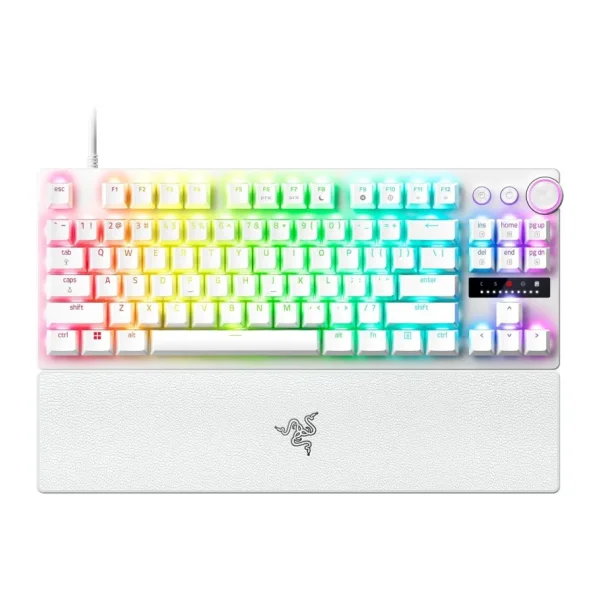 Razer Huntsman V3 Pro Beyaz RGB TKL Analog Optical Switch Kablolu Oyuncu Klavyesi