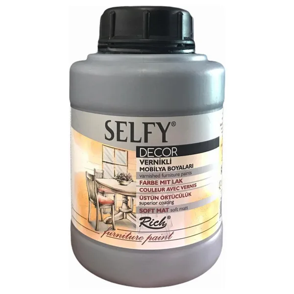 Rich Selfy Decor Kendinden Vernikli Boya 12872 Antrasit 1250 cc