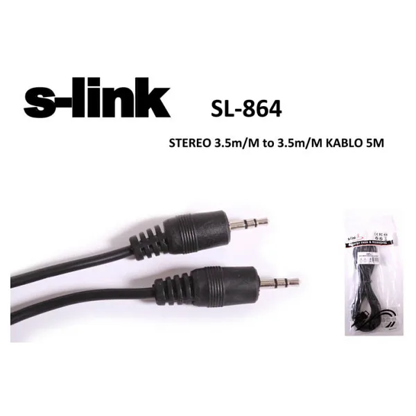 S-LINK SL-864 5M STEREO AUX KABLO