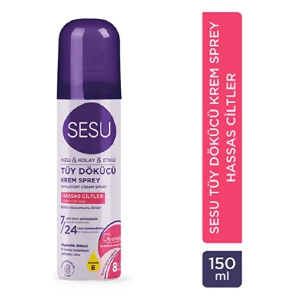 Sesu Tüy Dökücü Köpükl Hassas Ciltler 150 ml