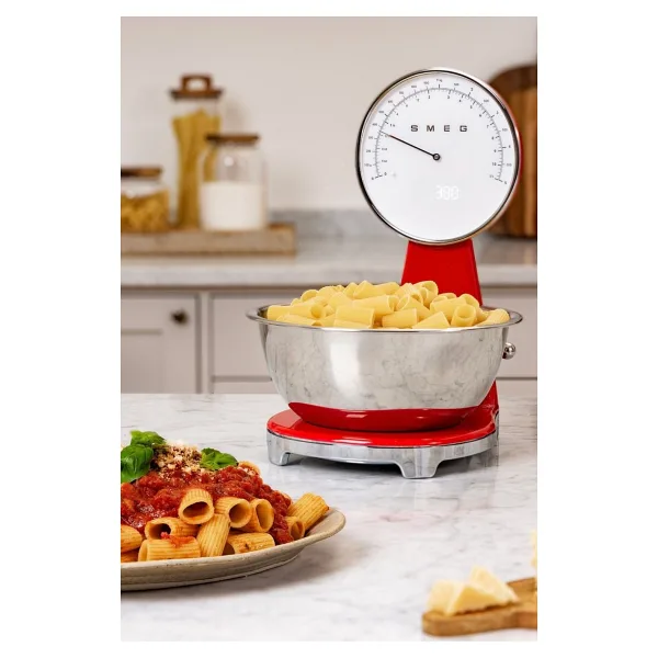 Smeg Retro KSF01RDWW Kırmızı Mutfak Tartısı