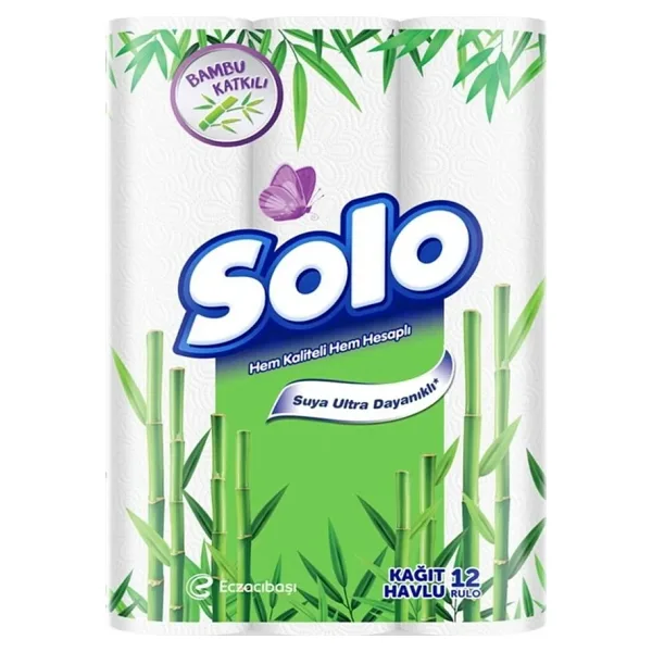 Solo Bambu Katkılı Kağıt Havlu 48 Li 12X4 Pkt