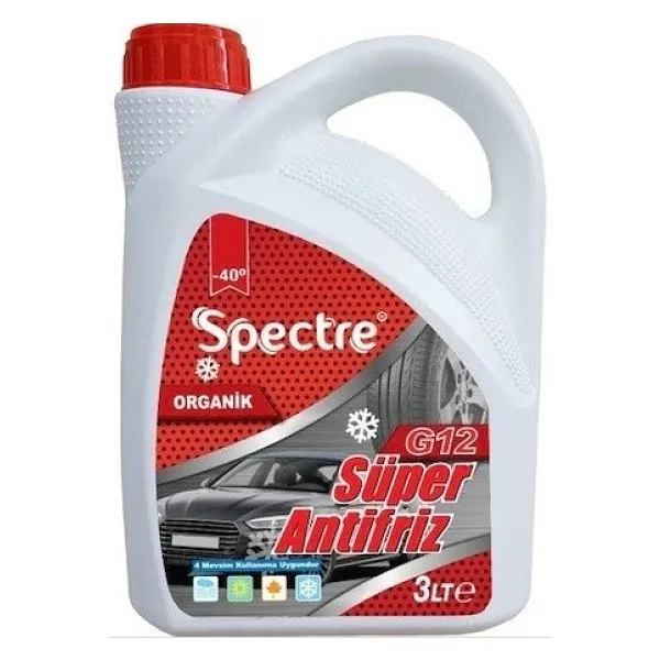 Spectre G12 Organik -40 Derece 3 lt Kırmızı Antifriz