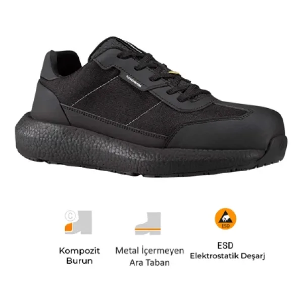 Toworkfor Zero Gravity Collection Zero All Back S3 SRC ESD Kompoizt Burun İş Ayakkabısı
