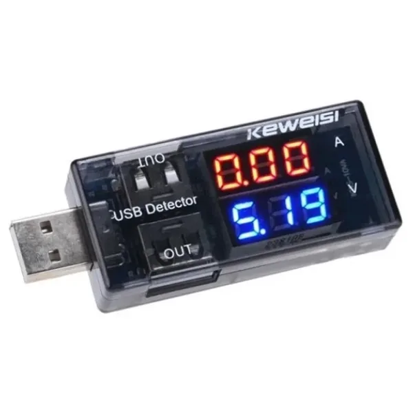 Ugreen Usb Akım Ölçer Çift Usb Çıkışlı Voltmetre Ampermetre Ölçüm Aleti