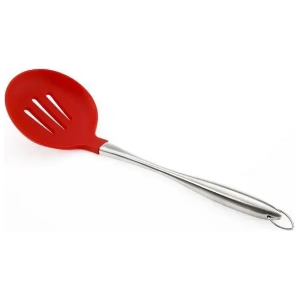 Ün-Ev 055 Metal Saplı Kırmızı Silikon Kevgir