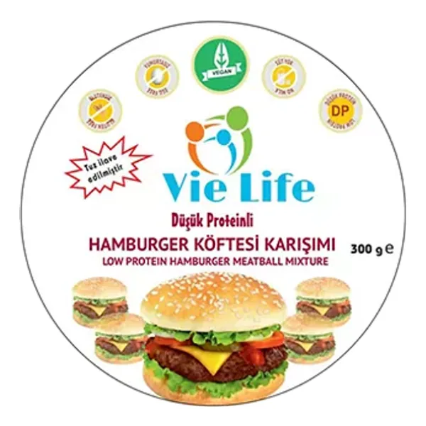 Vie Life Düşük Proteinli Hamburger Köftesi Karışımı 300 gr