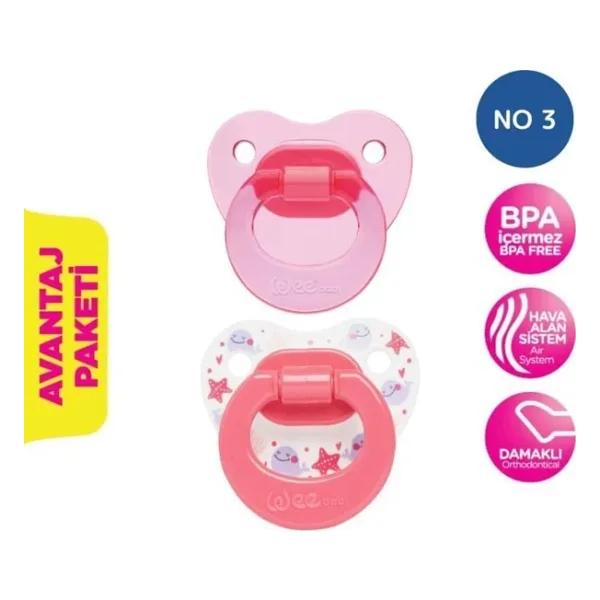 Wee Baby 439 Damaklı No:3 18 Ay+ 2'li Emzik