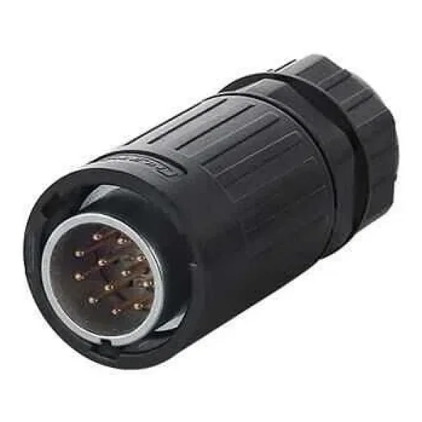 YA-20-C12PE-01-001 12-Pin Su Geçirmez Konnektör - Erkek