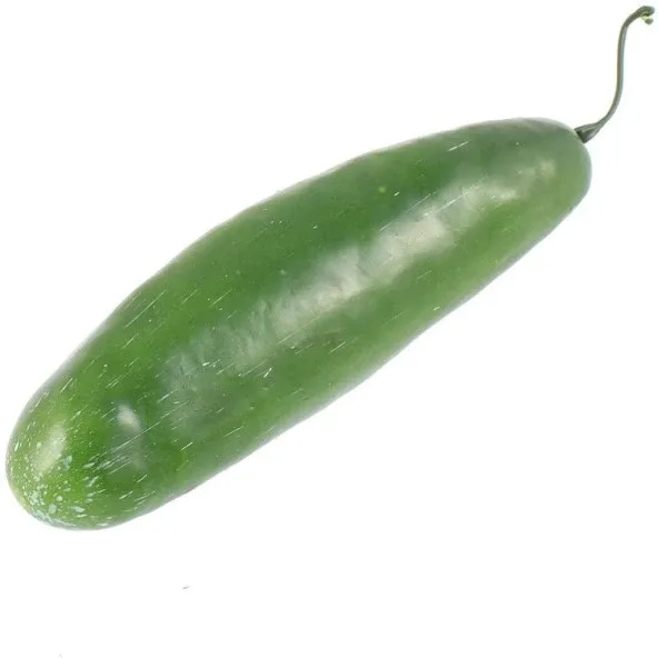 Yapay Sebze Salatalık Cucumber 1adet 17x5cm Gerçek Boyut