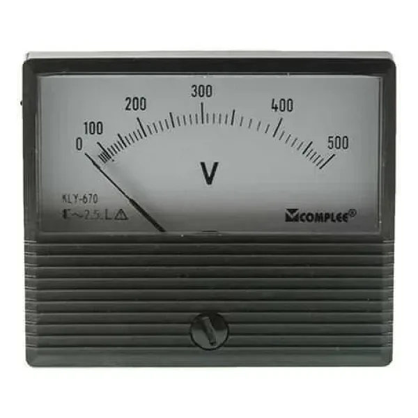 500V Analog Voltmetre - Panel Tipi Ölçü Aleti KLY-T670