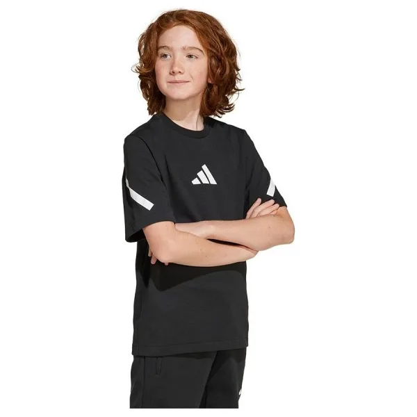 Adidas Z.N.E. JD0017 Siyah Kısa Kollu Bisiklet Yaka Çocuk Tişört