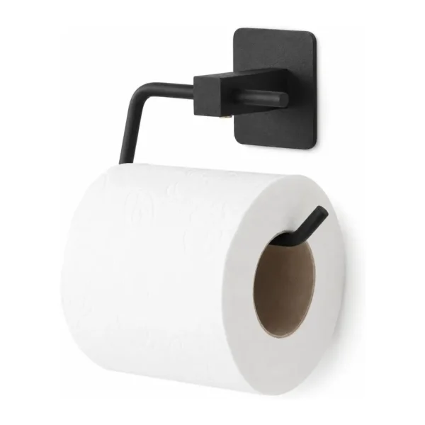 Alper Banyo Yapışkanlı Siyah Kare Açık Tuvalet Kağıtlığı Wc Kağıtlık Tuvalet Kağıdı Askısı