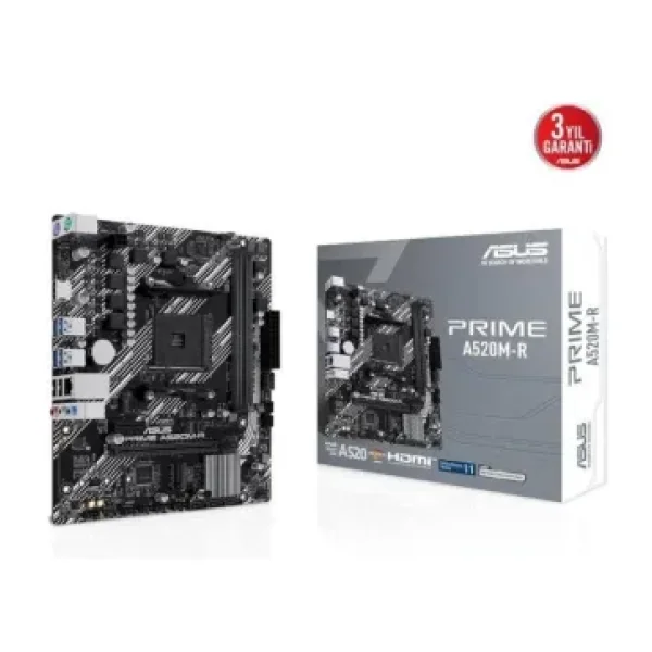 Asus Prime A520M-R AMD AM4 DDR4 Micro ATX Anakart