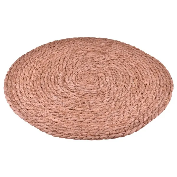 Bambum Alus - Yuvarlak Hasır Amerikan Servis 35 cm. - Kahverengi - 35 x 35 cm